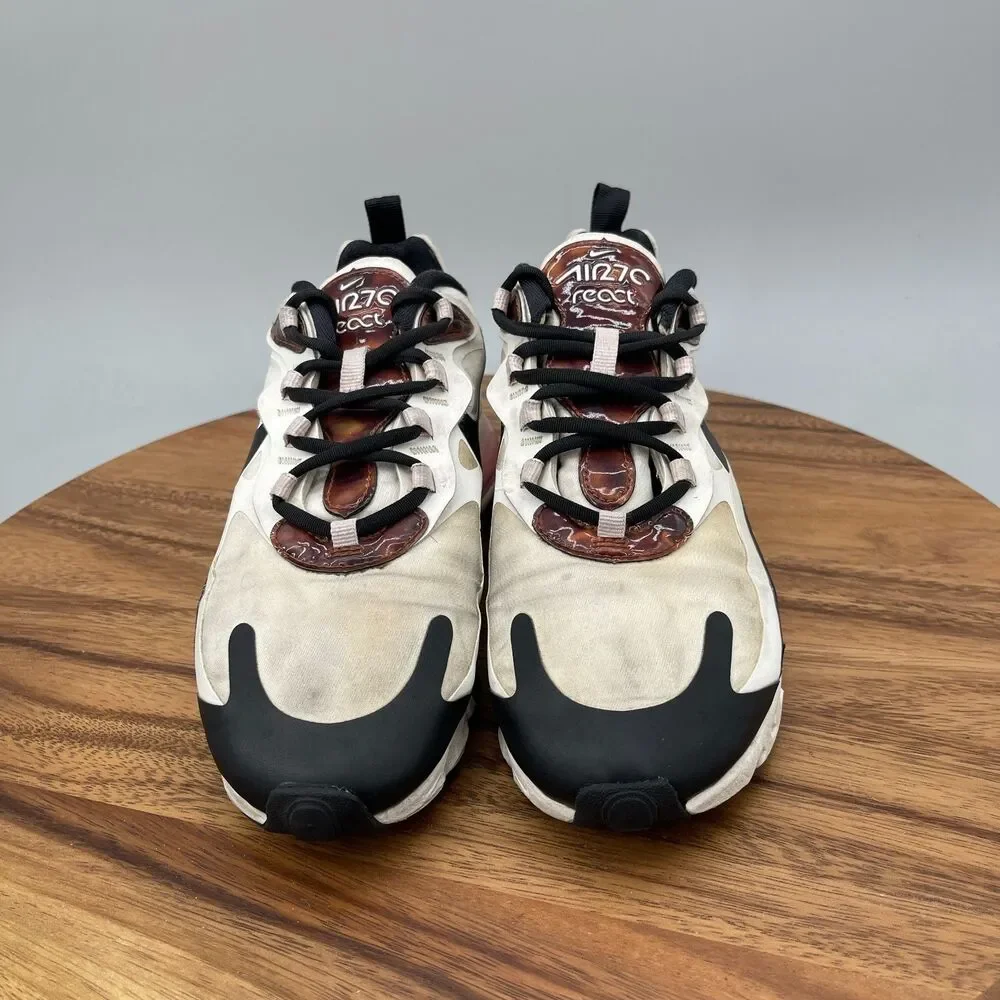 NIKE Air Max 270 React Shoes Womens Size 7.5 White Running Comfort Walking Gym